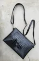 Omslagsbild för Elegant väska i svart croco 0